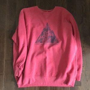 North Face Oversized crew neck sweatshirt xxl